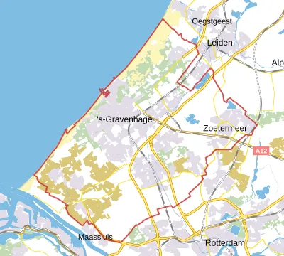 Kaart van Haaglanden