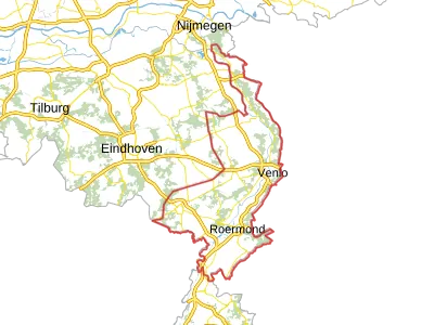 Kaart van Limburg-Noord